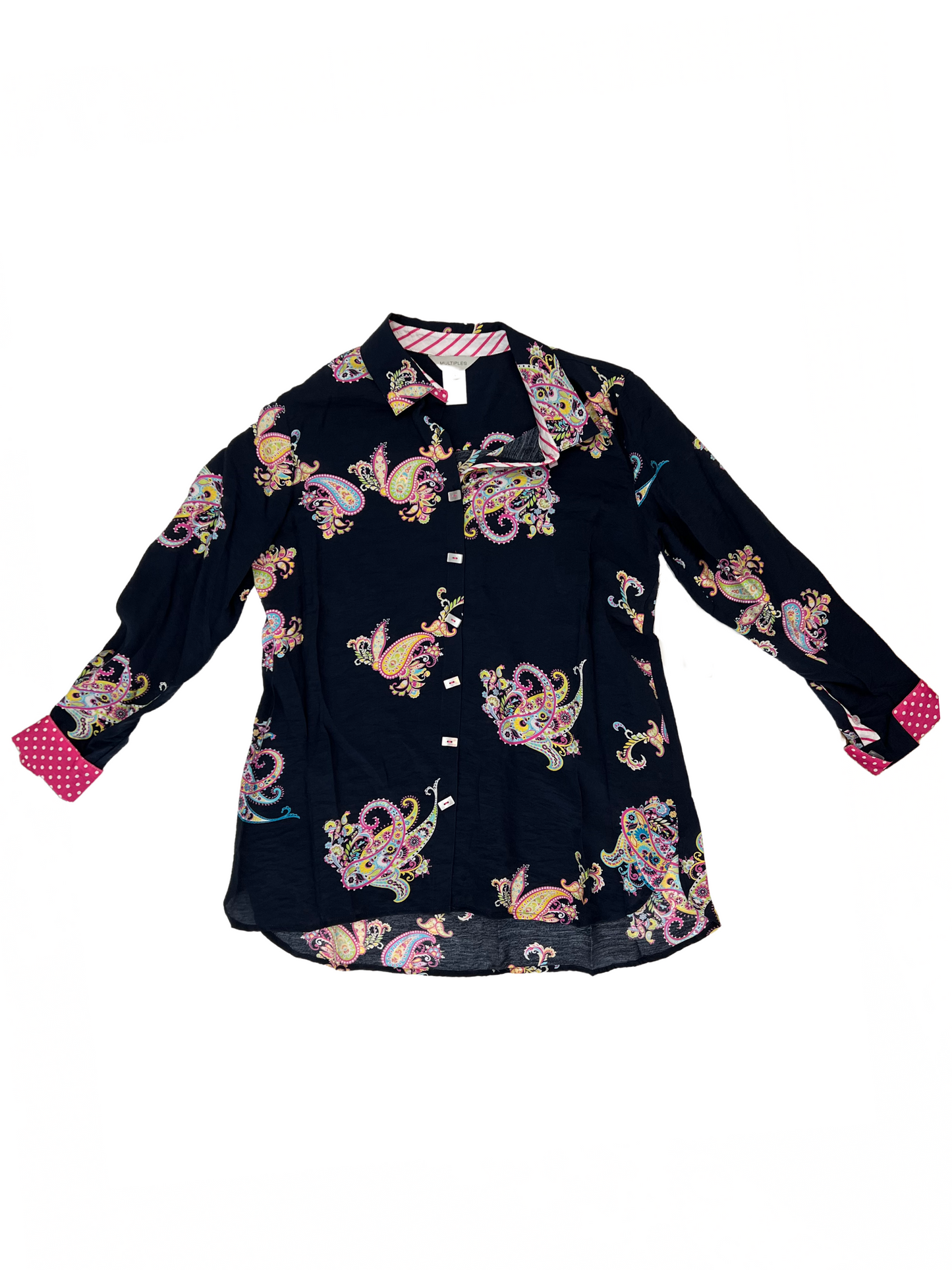Turn-Up Cuff Shirt Multi