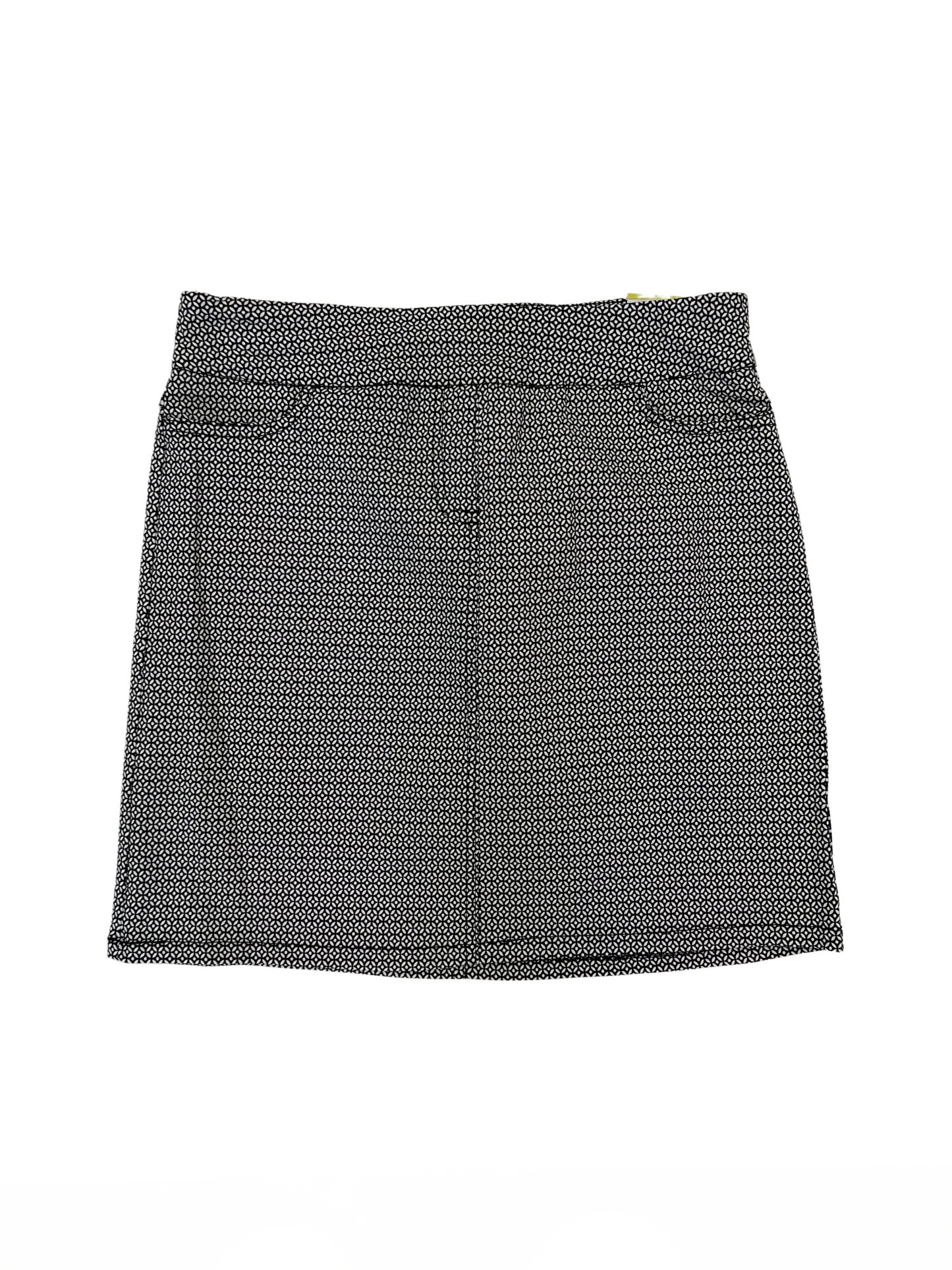 Pull-On Skort Black/White Print