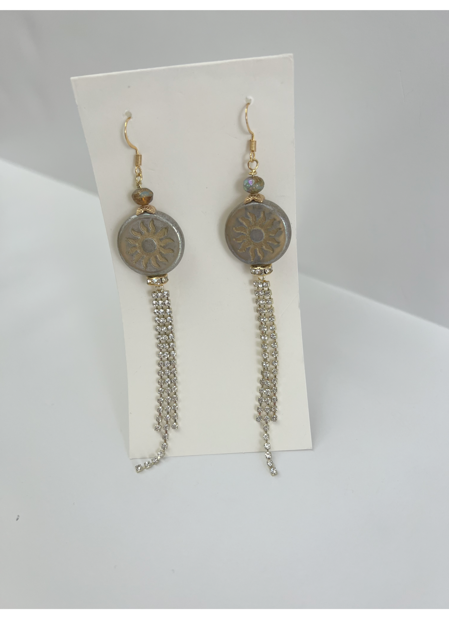 Sun and Sparkle Tassel Earring