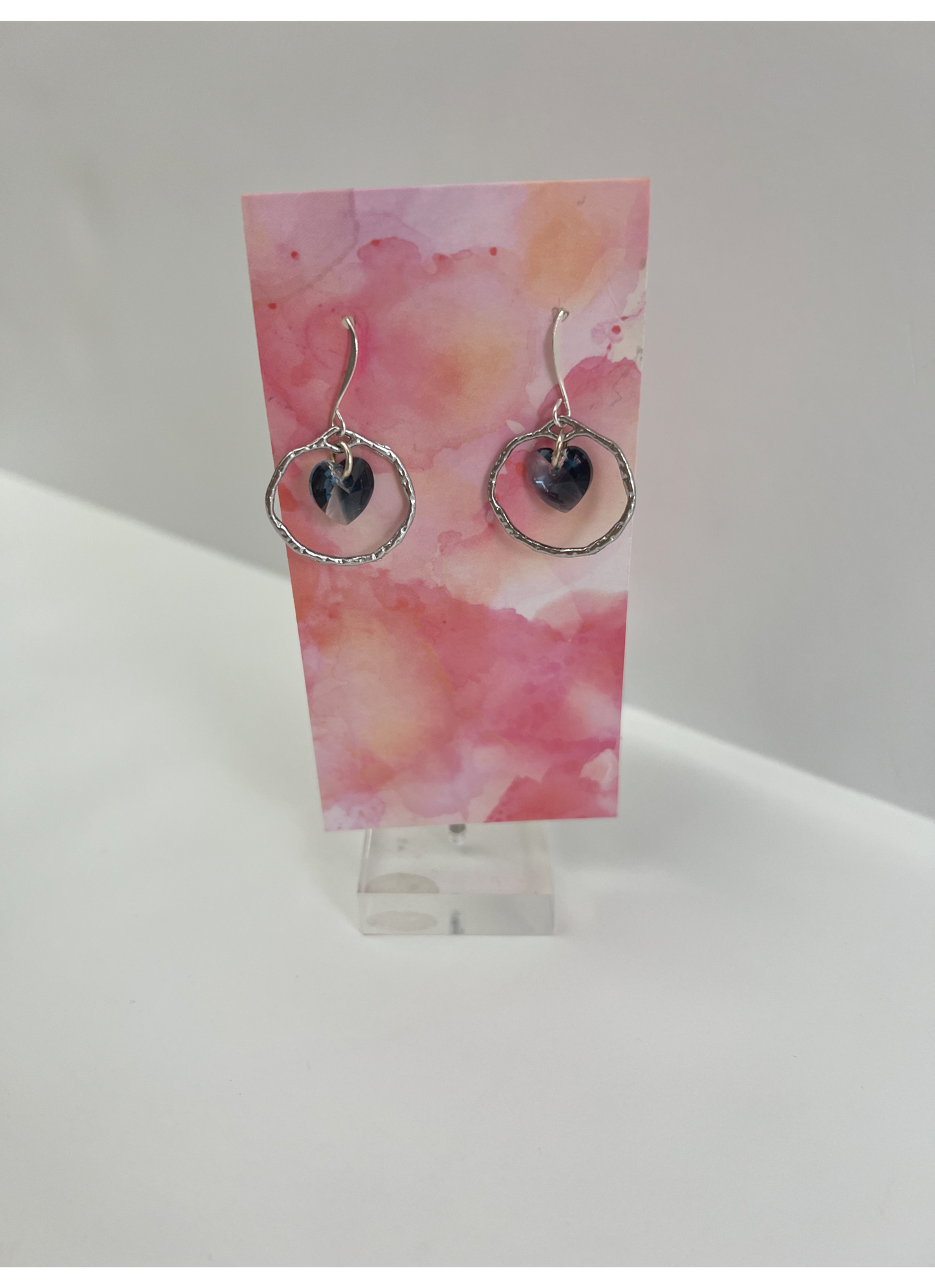 Circle With hearts Earrings