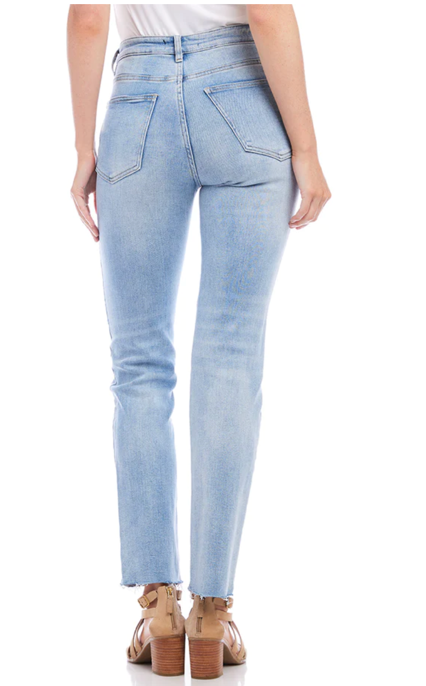 Raw Hem Jeans Light Blue