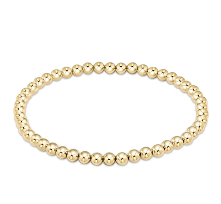 Classic Gold Beaded Bliss 2MM Bead Bracelet-4MM
