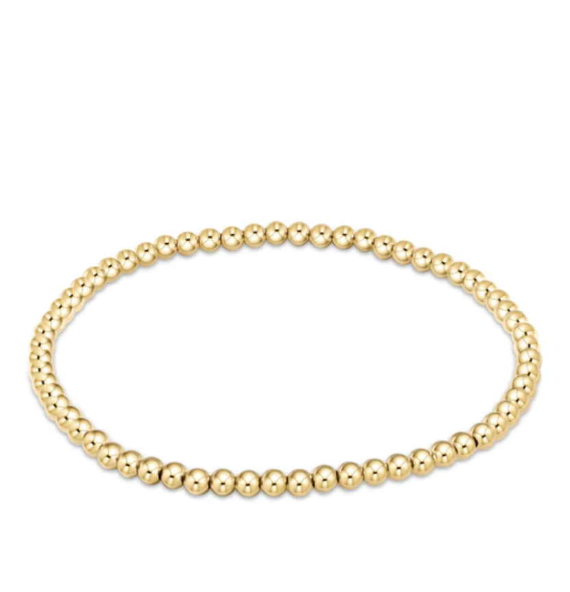 Classic Gold 3mm Bead Bracelet