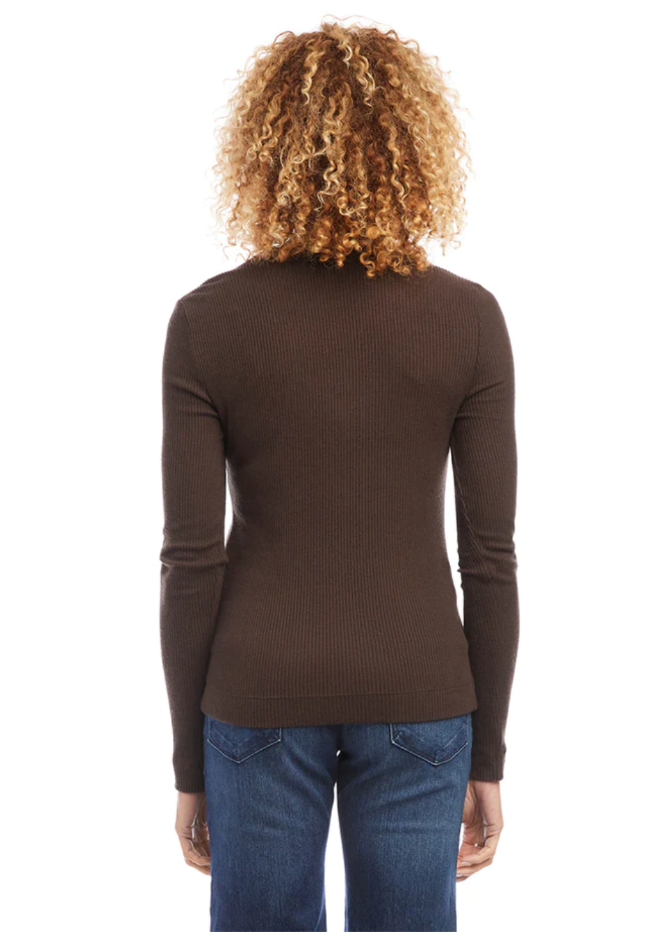 Turtleneck Top Brown