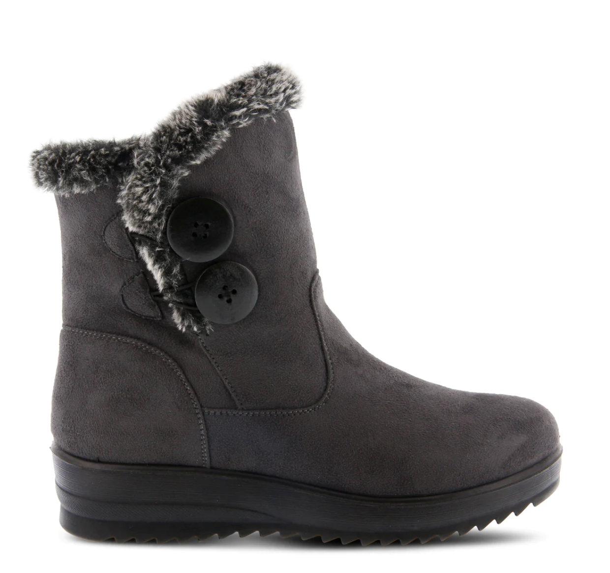 Iatra-Grey Boot Grey Micro Suede