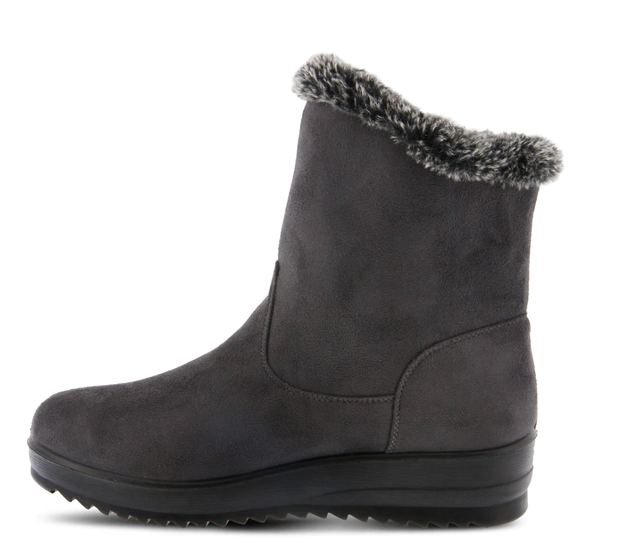 Iatra-Grey Boot Grey Micro Suede