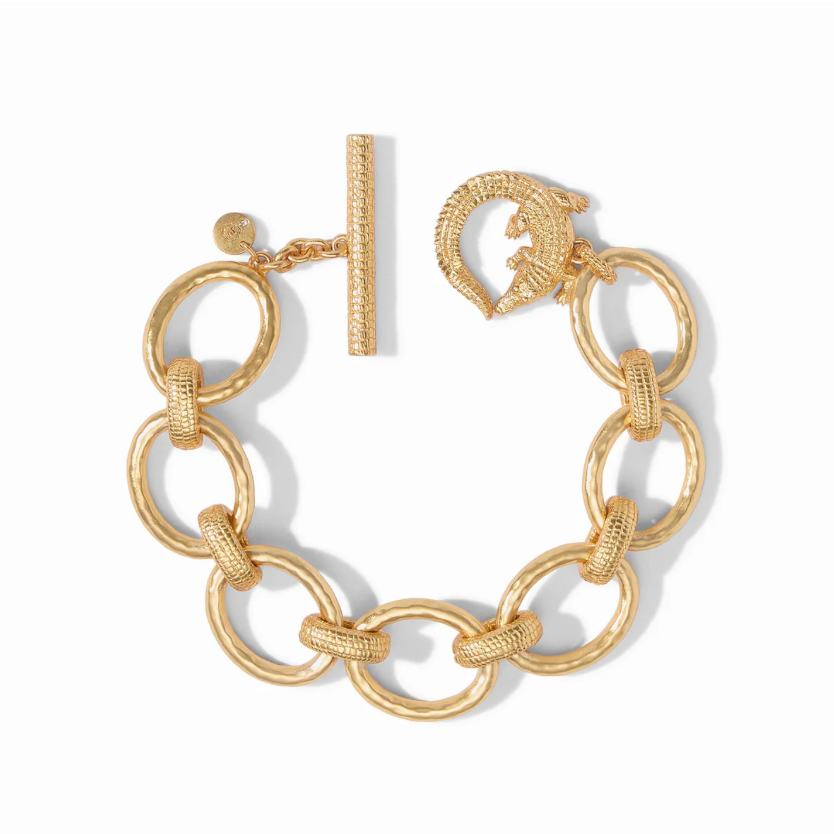 Alligator Link Bracelet-Gold
