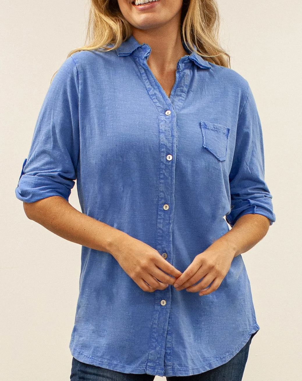 Bea Shirt Iris Blue