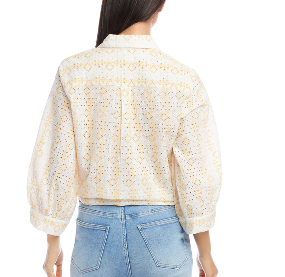 Tie Front Top Daisey