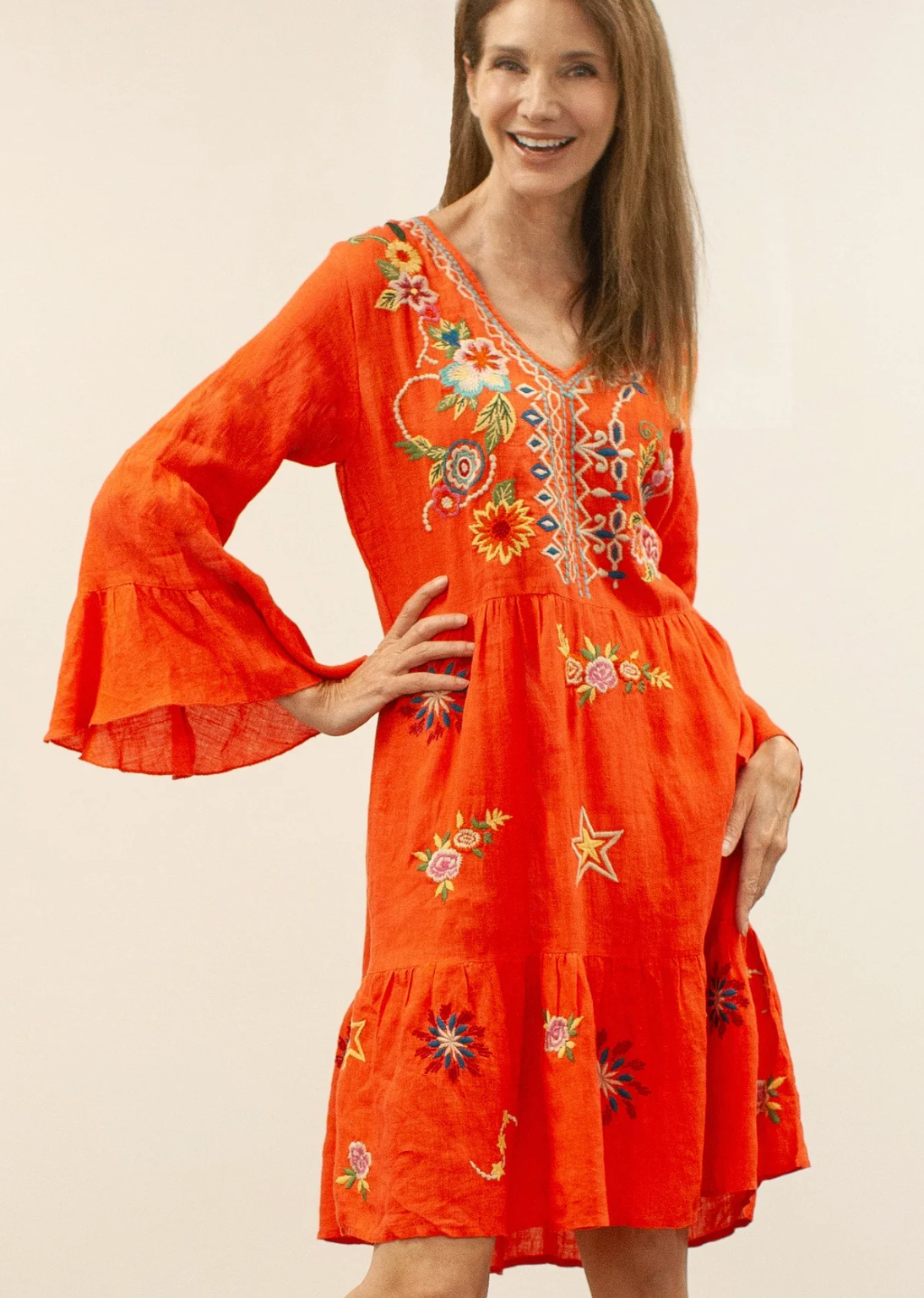 Carter Dress Spicy Orange