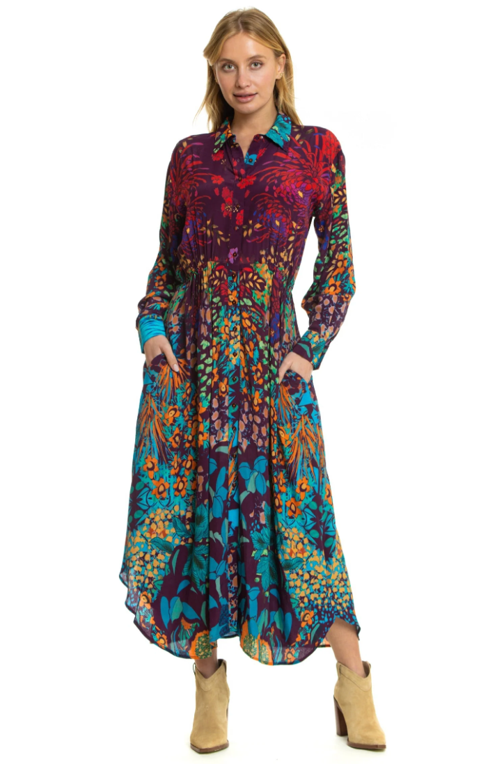 Beverly Dress Hollyhock