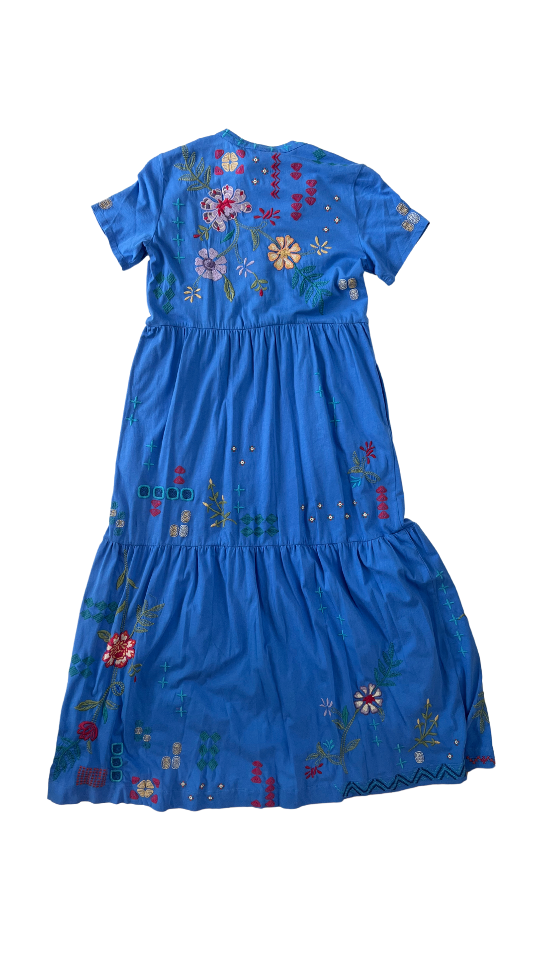 Katie Henley Tiered Knit Dress Ultramarine