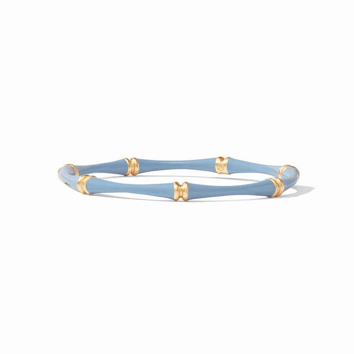 Bamboo Bangle - Chalcedony Blue