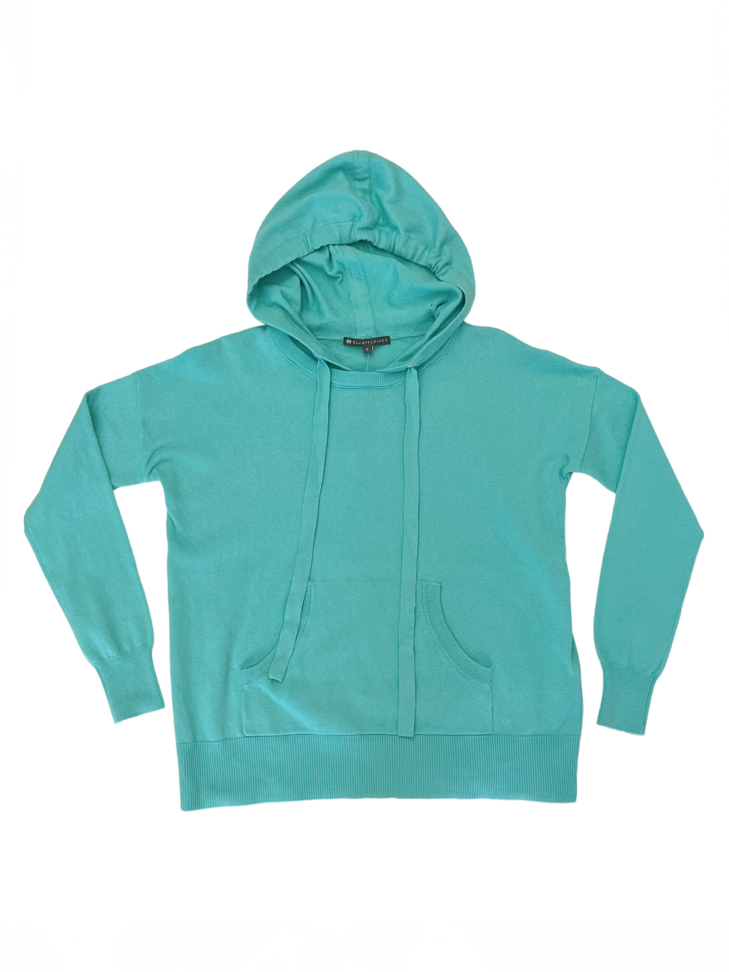 Hoodie Cotton Cashmere Cyan