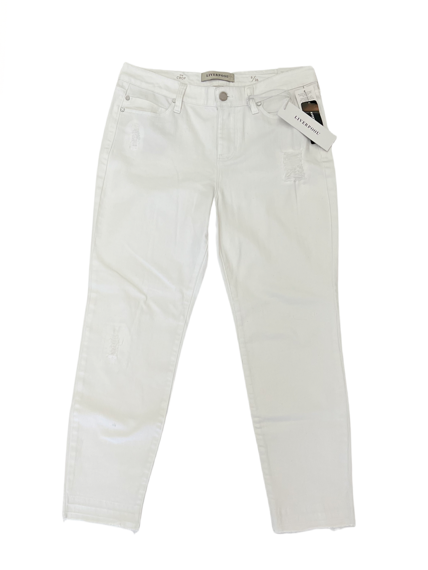 Avery Crop 26" Jeans Atrium White