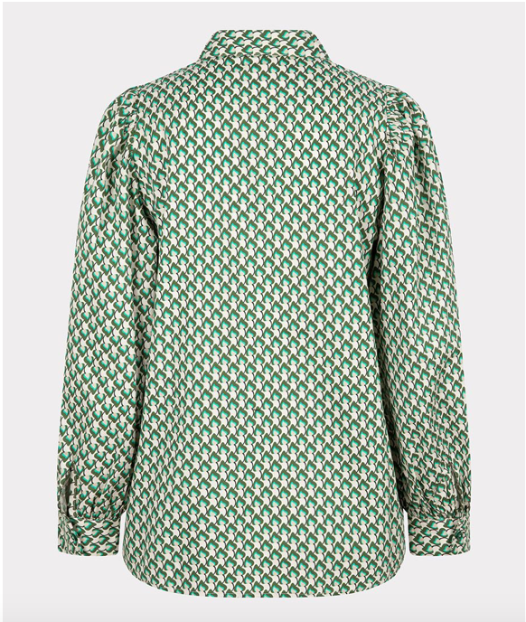 Puff Shldr Blouse Print