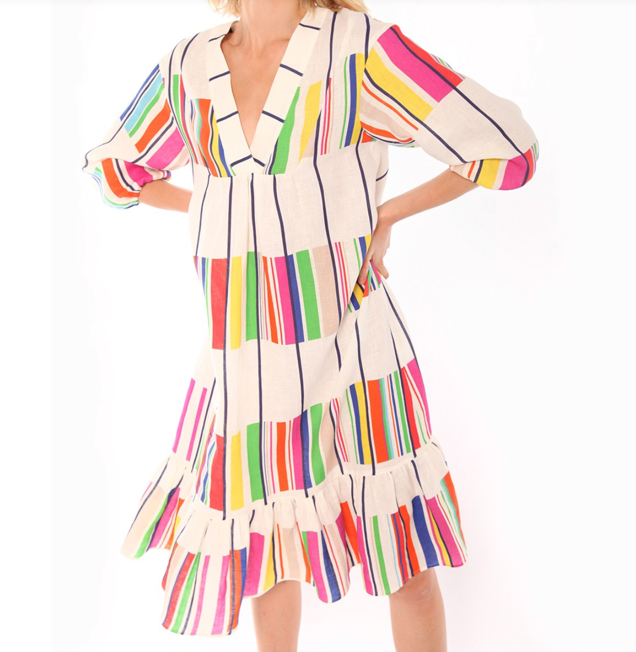 Fabrizia Woven Atrani Print Dress