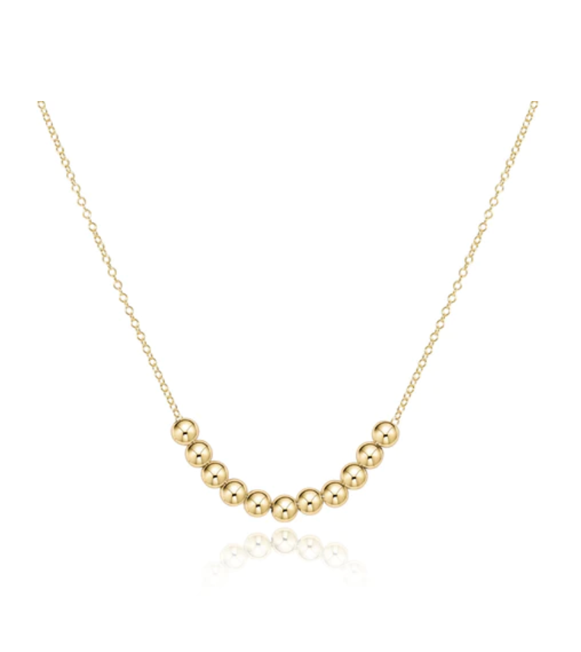 16" Necklace Gold-Classic Beaded Bliss