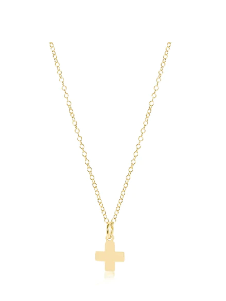 16" Necklace Small Cross