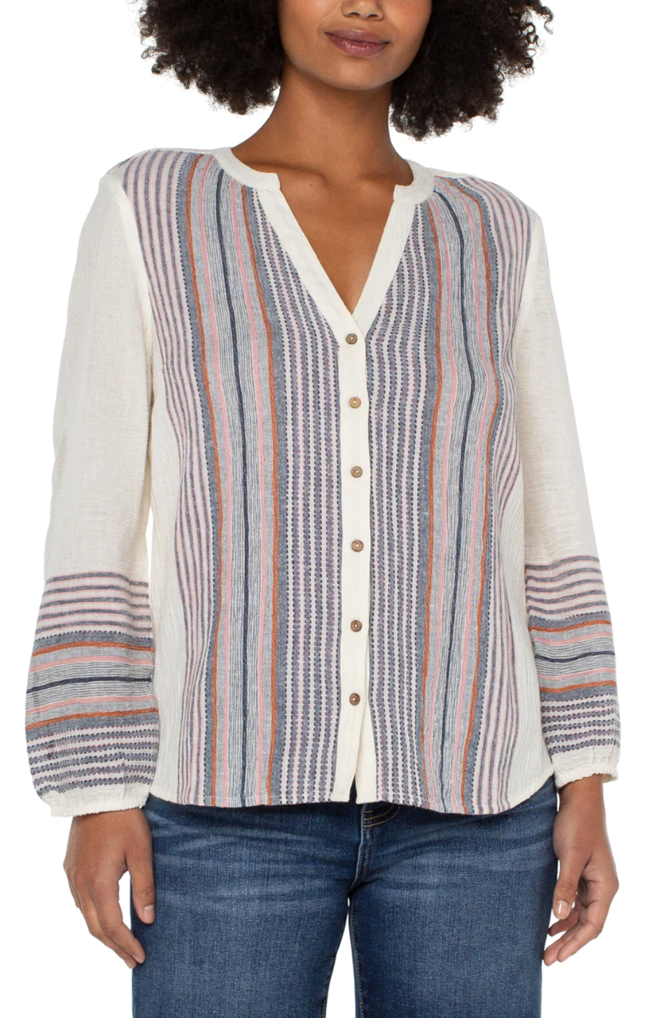 Button Front Shirt Vintage White