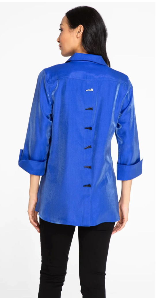 Turn-Up Cuff Shirt Deep Royal Blue