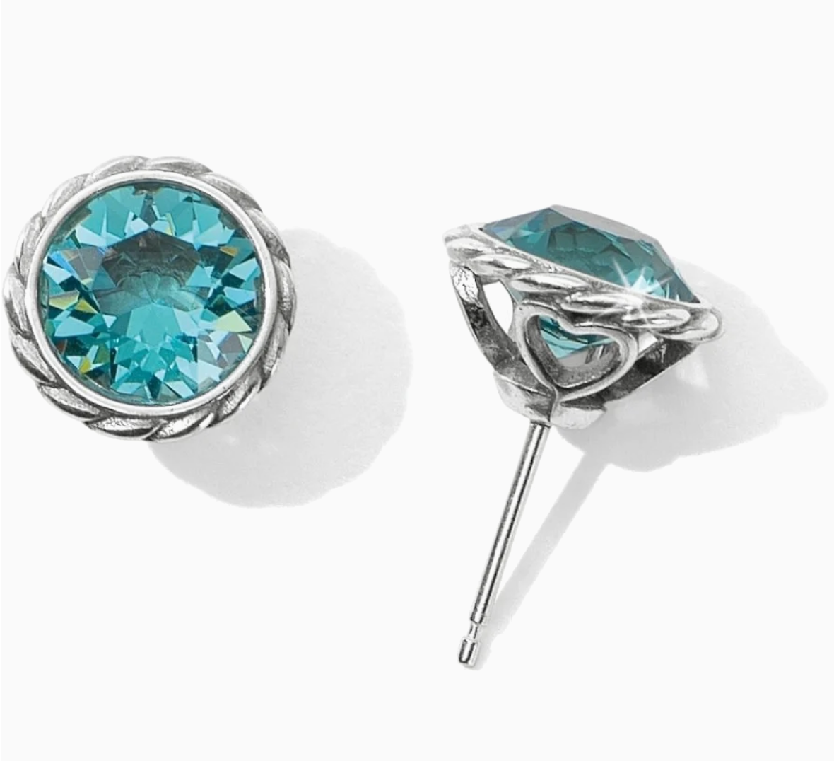 Lt. Turquois Iris Stud Earring