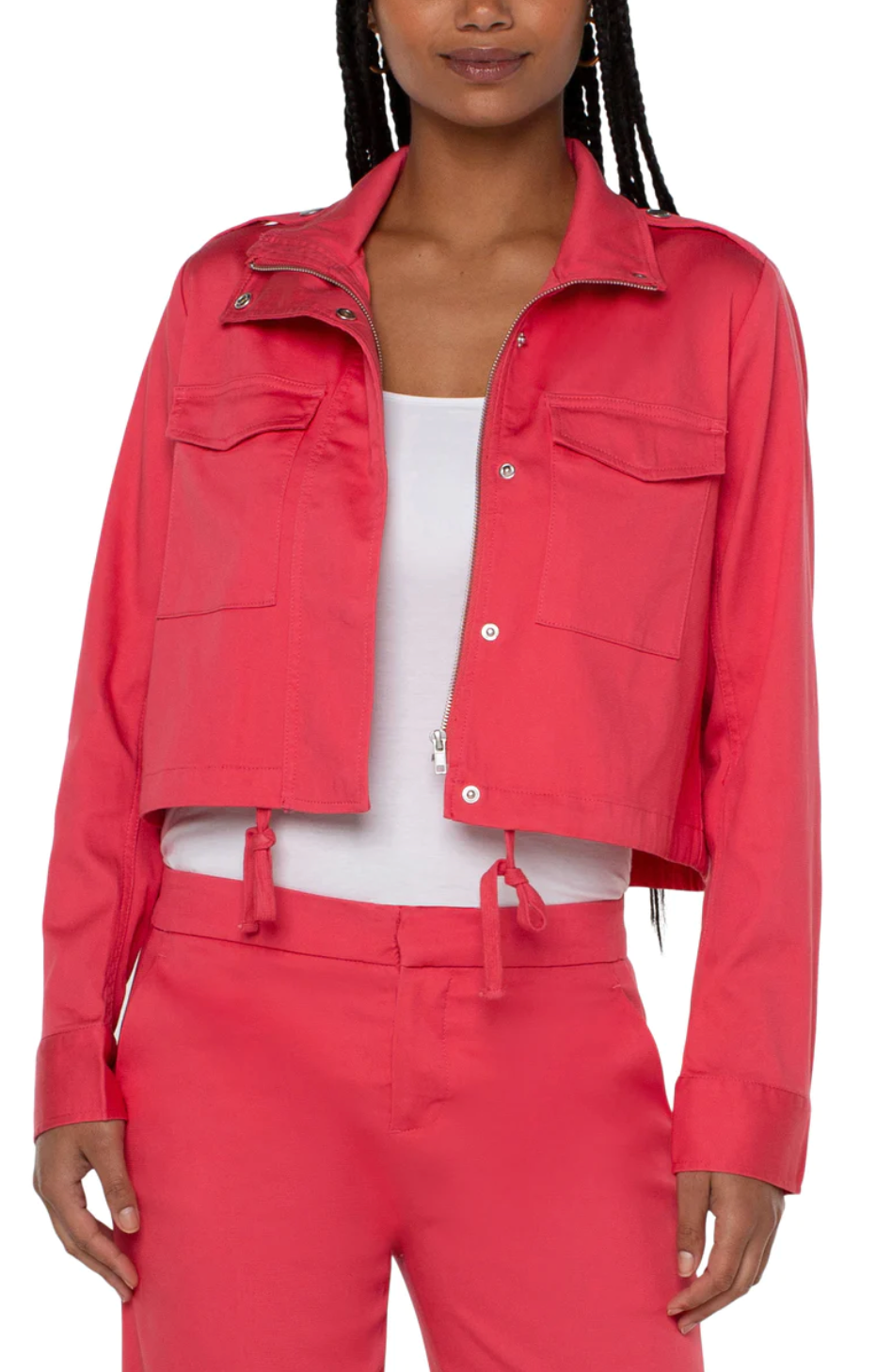Utility Crop Jacket Watermelon