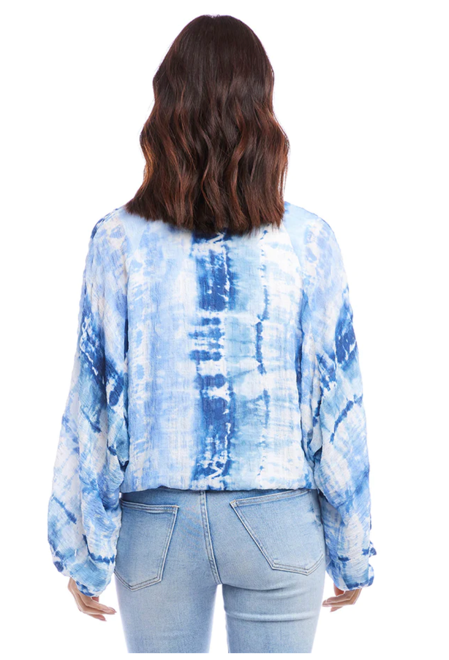 Lantern Sleeve Top Print