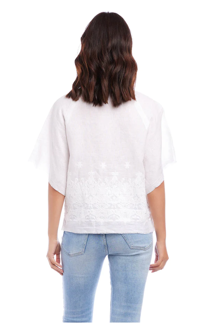 Modern Sleeve Top Off White