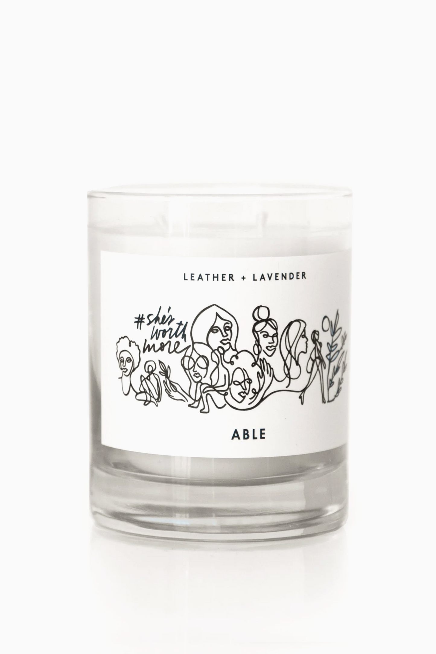 Leather + Lavender Candle