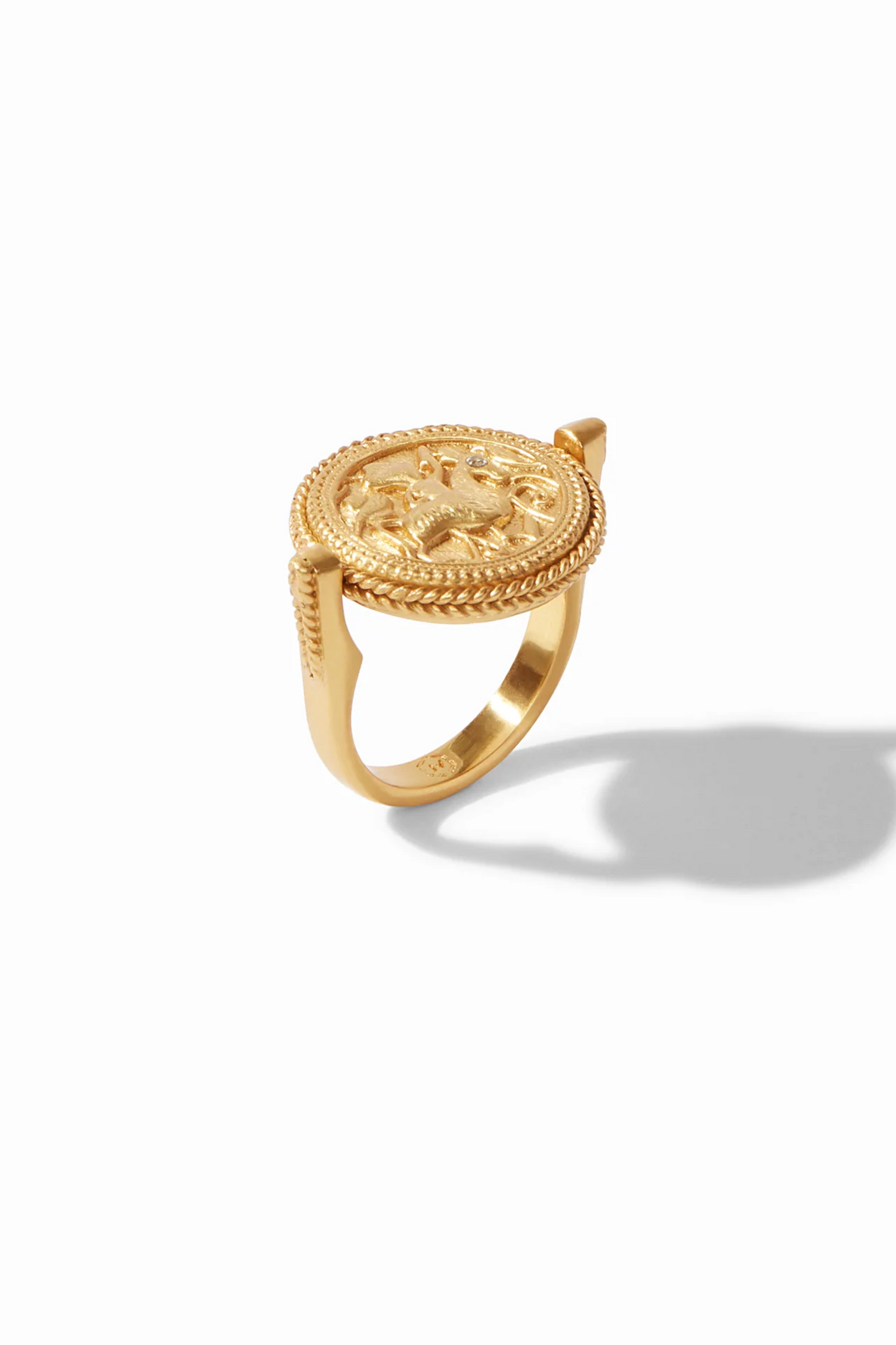 Revolving Ring Gold Obsidian Black-7