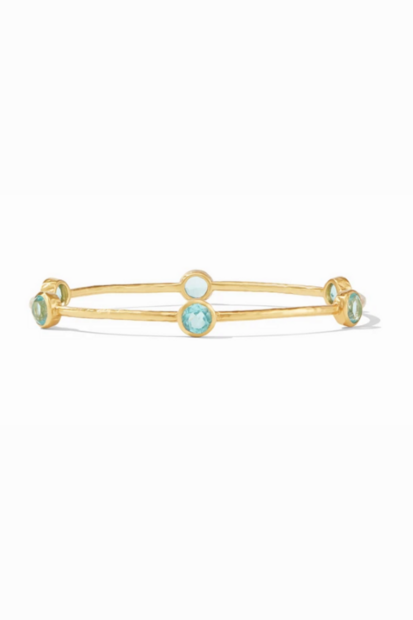 Milano Bangle Gold Bahamian Blue Small