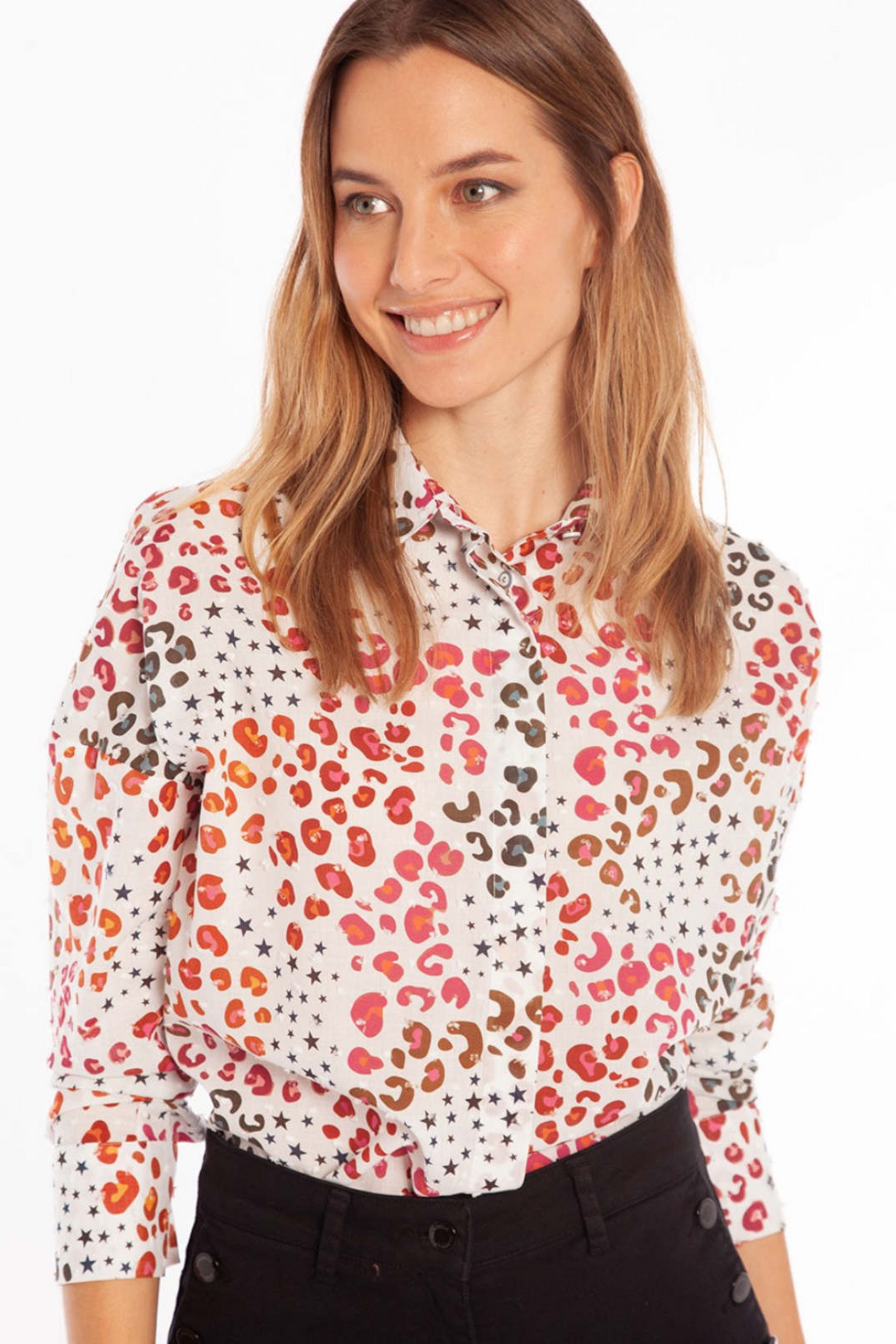 Vilagallo Blouse Loano White Print