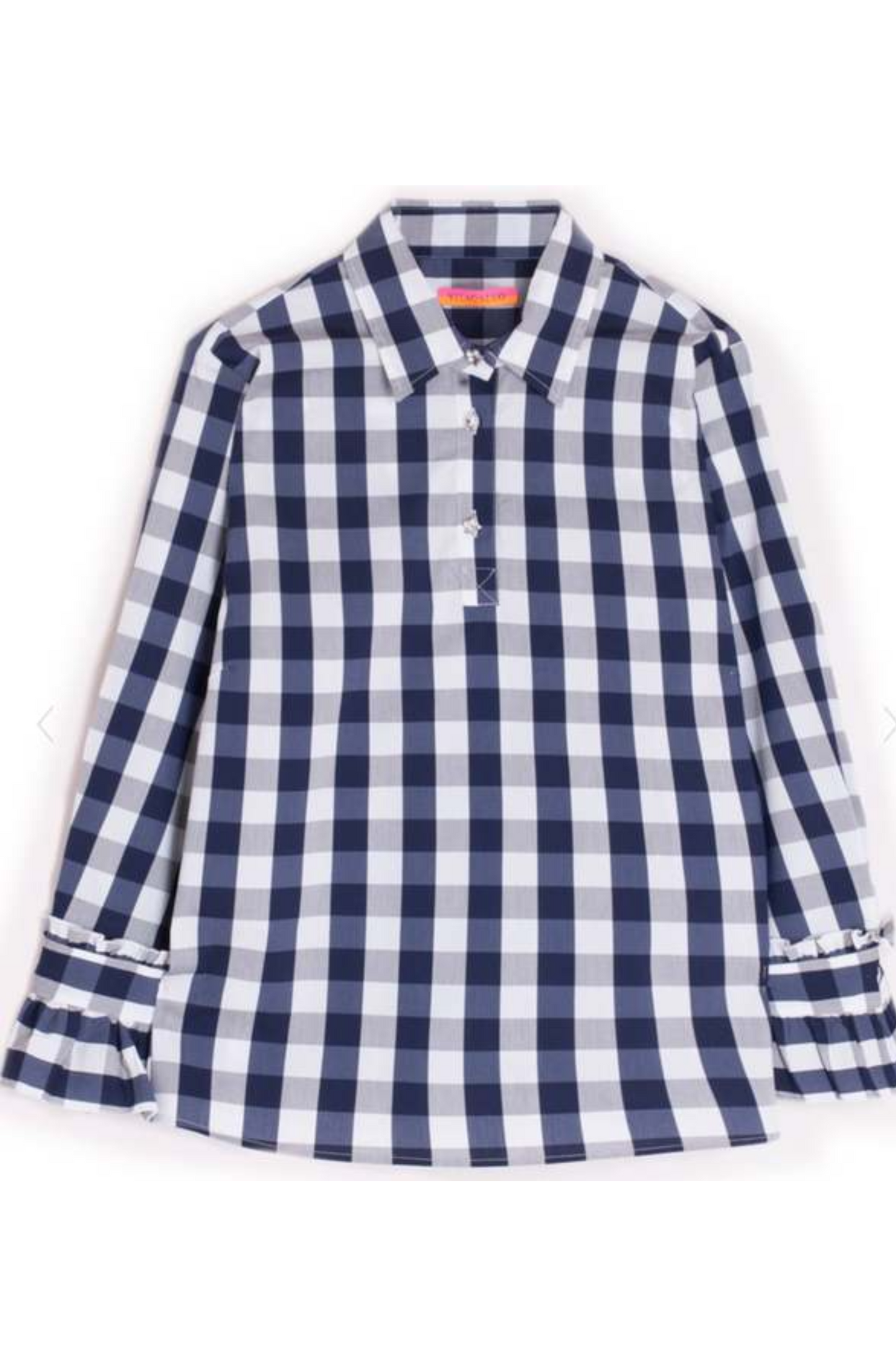 Vilagallo Blouse Navy Vichy