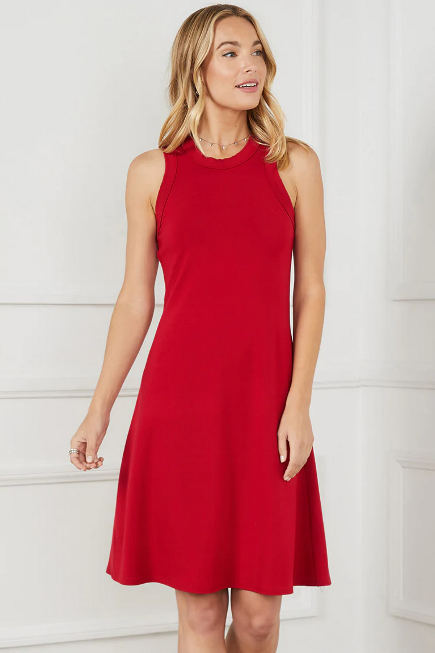 Halter Dress Red