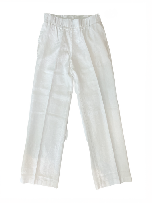 Pull Up Pants White