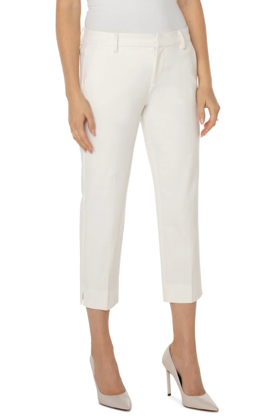 Kelsey Knit Crop Trouser Vintage White