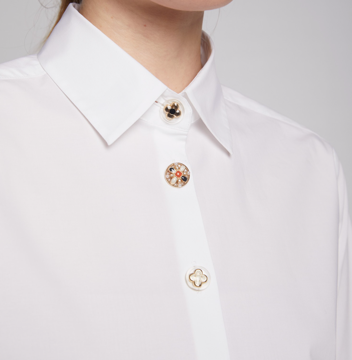 Irina Blouse White Poplin