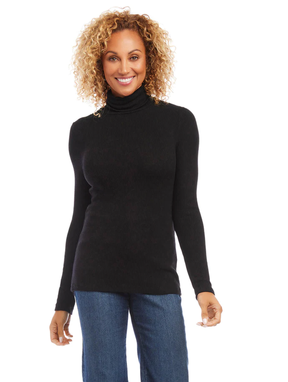 Turtleneck Top Black