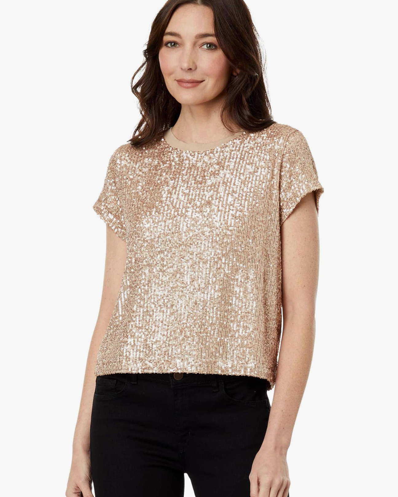 Sequin Blouse Champagne