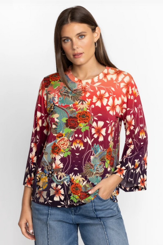 Adalena Kimono Sleeve Tee Multi