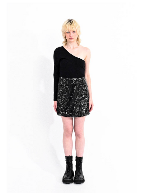 Young Ladies Knitted Skirt Black