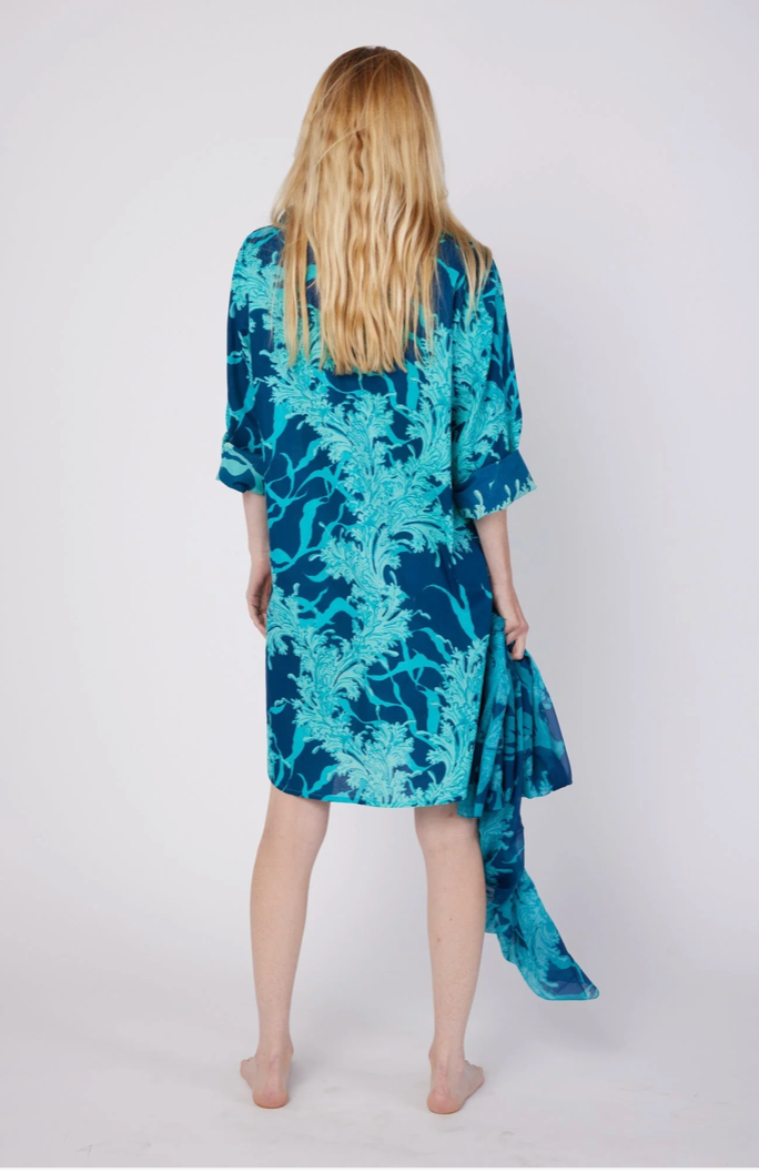 Gabriella Woven Cotton Dress Printed