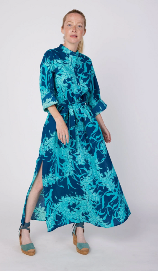Elina Woven Cotton Dress Print
