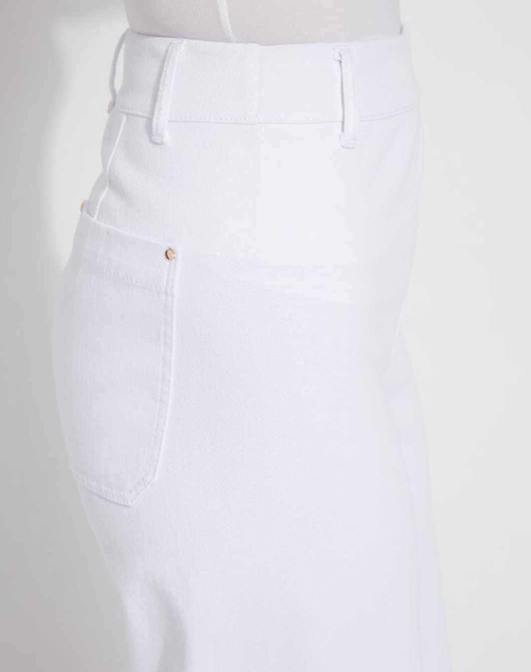 Erin Hi Waist Wide Leg Denim White