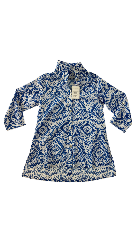 Wire Collar Button Down Shirt Print