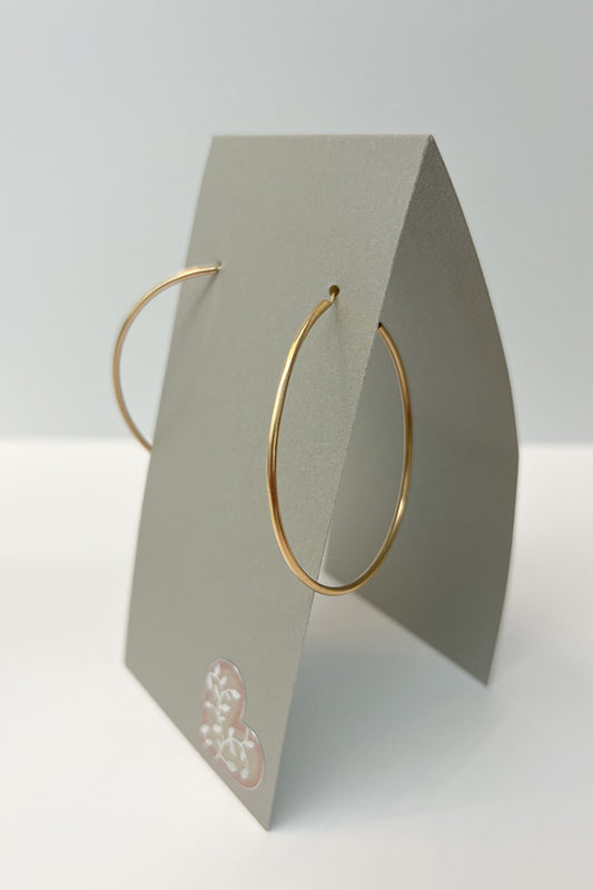 Thin Gold Hoop Earrings