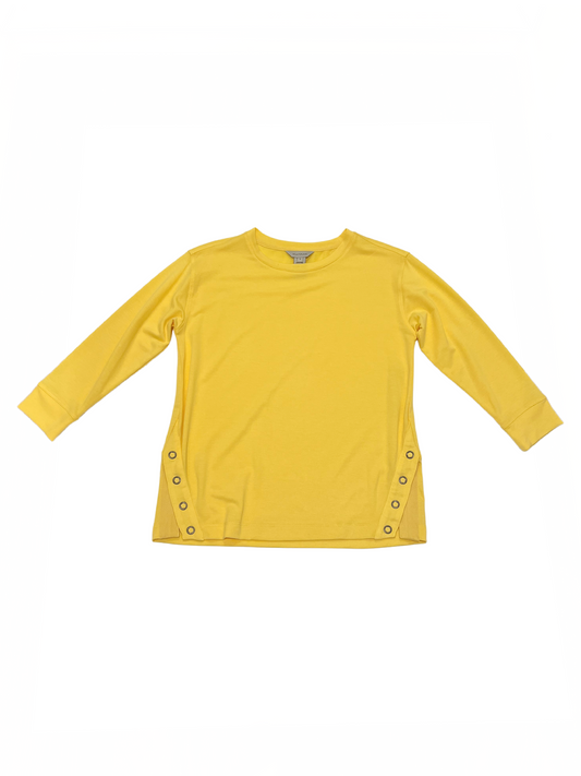 3/4 Slv Scoop Neck Blouse Buttercup