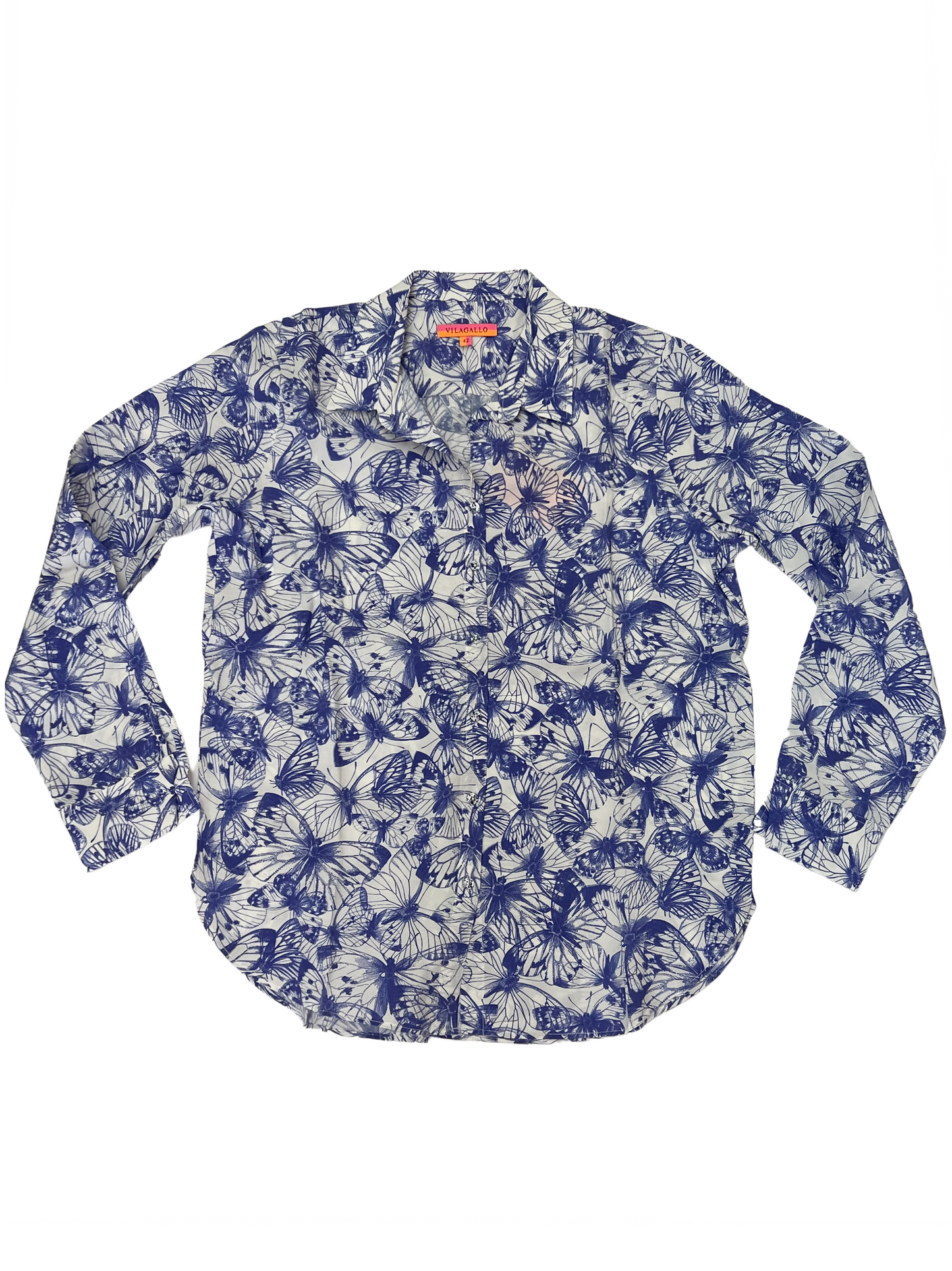 Gaby Blue Butterfly Shirt