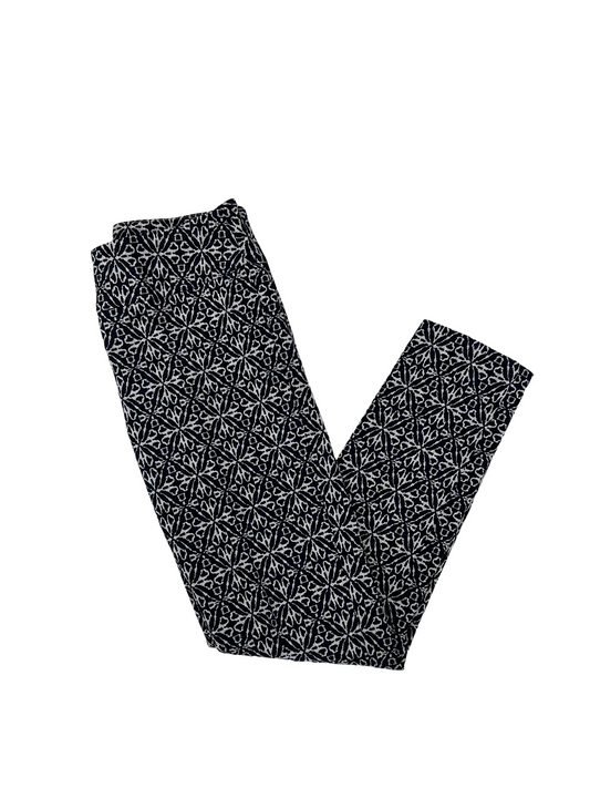 Patterned Pullup Pants Navy